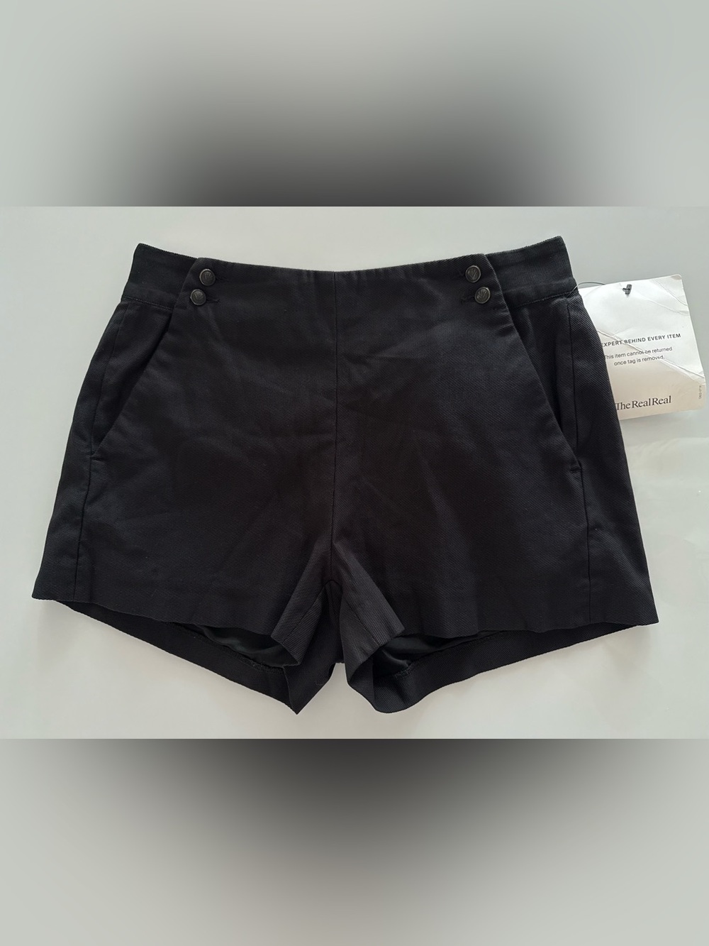 rag & bone High Waisted Tailored Dress Shorts in Black - Women’s Size 4 - EUC